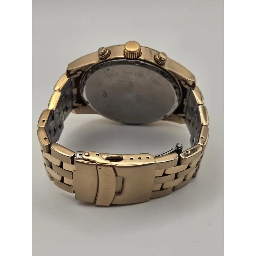 Armitron Men's Chronograph Dress Watch Stainless Steel Gold Tone